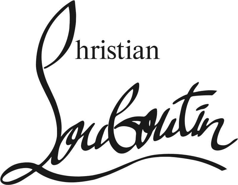 christian louboutin black logo